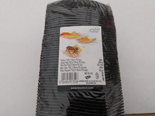Goldplast 50 piattino vela nero 85mm finger food monoporzione degustazione