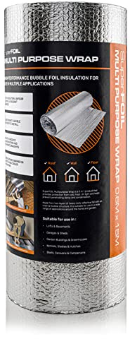 SuperFOIL Foil Insulation 0.6m x 15m - Energy Saving Multi Purpose DIY Wrap