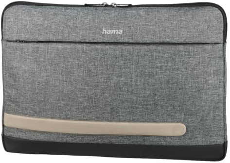 Hama 196602 Terra Notebooktasche für maximal 33,8 cm (13,3 Zoll) grau, grau, 34 cm