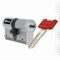 Lince - Cilindro de bloqueo de alta seguridad C7 L40+40 | Desbloqueable con 5 llaves | Color níquel | Resistente a todas las técnicas de robo conocidas