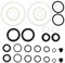 The Lord of the Tools 2 Sets Horizontal 3 Ton Jack Car Repair Tool Oil Seal Ring Complete Set Applicable To Horizontal Jack With Inner Bore Size 40mm Cylinder Repair