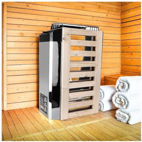 XOYTLR 304 Stainless Steel Sauna Stove for Home Hotel Spa Steam Room Sauna Heater 110V-240V Internal Control Sauna Heating Stove Heater Sauna Room Equipment Wet and Dry Bath Sauna Heater Stove