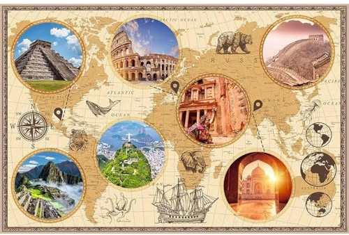 Nathan - Puzzle 3000 pièces - Merveilles du Monde Moderne - Adultes et Enfants dès 14 Ans - Puzzle de qualité supérieure - Encastrement Parfait - Collection Évasion - 12001548