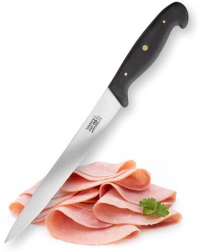 Taylors Eye Witness Professional Series British Made Kitchen Carving Knife - 20cm Cutting Edge with an Ultra Fine, Pointed Blade, Precision Ground from High Carbon Stainless Steel. UK Craftsmanship