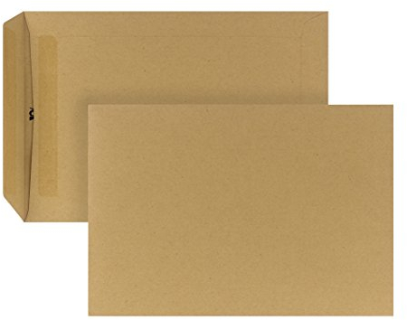 POSTHORN Versandtasche C5 (500 Stück), selbstklebende Versandtaschen ohne Fenster, braune Versandtaschen für die tägliche Korrespondenz, Geschäftspost und Co., 229 x 162 x1mm, 90g/m², Mittel