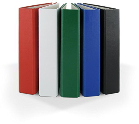 10x Ringbuch / DIN A5 / 2-Ring Ordner / Farbe: je 2x grün,weiß,rot,schwarz,blau