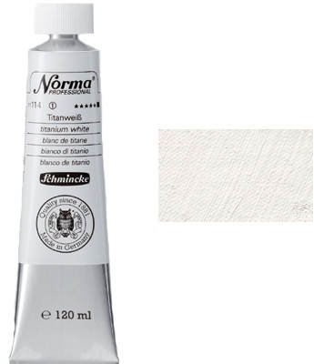 Schmincke – Norma® Professional - feinste Künstler-Ölfarben, Deckweiss - 120 ml