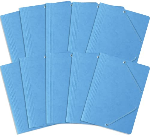Bantex 400087825 separaciones carpeta con goma A4, paquete de 10 unidades) Color Azul Claro
