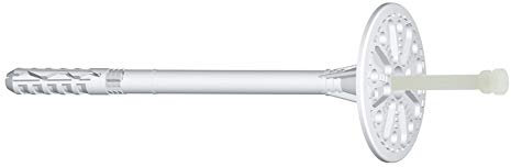 Taco universal de fijación de aislamiento LTX Ø 8 x 95 mm para apretar al martillo con un clavo de nailon con zona de expansión corta Tacos golpear plástico Paquete de 200