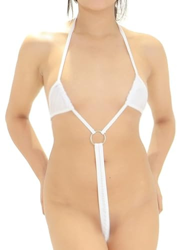 Pradize Weiße Bikini Trikini - Knoten Für Besseren Halt