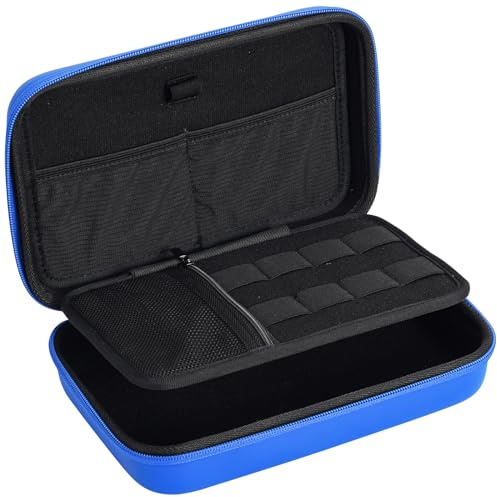 ProCase Estuche Compatible con MacBook Power Adapter Magic Mouse 2 Apple Pencil Guarda USB Flash Disk SD Tarjeta Cargador de iPad iPhone Funda Negro Antigolpes para Accesorios Electrónicos -Azul
