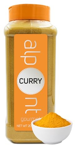 ALPONT GOURMET Curry Powder - Traditional Indian Spice Blend - Asian Curry Seasoning with Bay Leaf, Mustard Seeds, Fenugreek - Non GMO - 1.94oz (55g)
