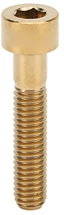Headset Stam Top Cap Fästbult M6x30mm Kolumn Head Cykel Stam Bult Skruv Titanlegering För Cykelreparation(guld), RISK Trådlös Cykel Headset Cap Bult,