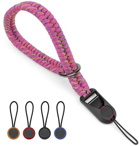 Sunya Kamera Handschlaufe mit Schnellverschluss. Verstellbarer Kameragurt für verschiedene Handgelenke, Ultraleichtes Gewicht Paracord Band Handgelenkschlaufe für DSLR