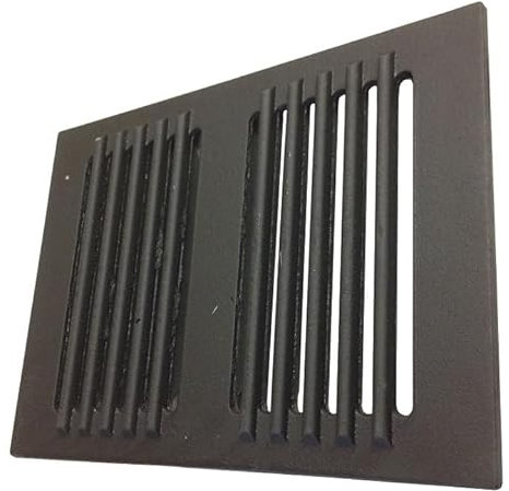 Rejilla de hierro fundido para chimeneas 34 x 24,8 x 1 cm