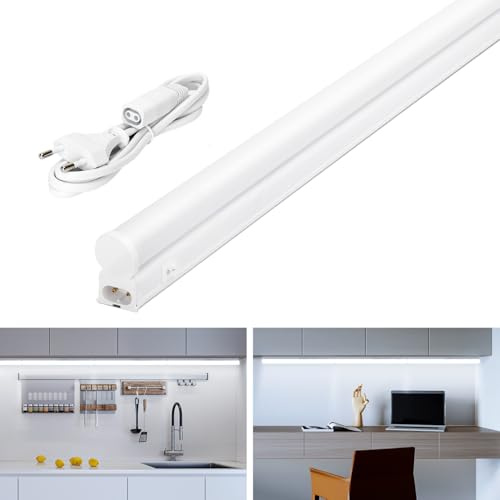 Aigostar Luz LED para Cocina 12W, Armario 230V Blanca Fria 6500K, Bajo Mueble 0.9M