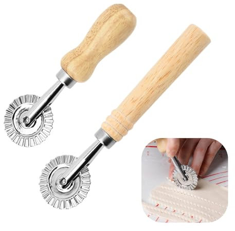 2 PCS Ravioli Cutter Professional Pastry Wheel Cutter
