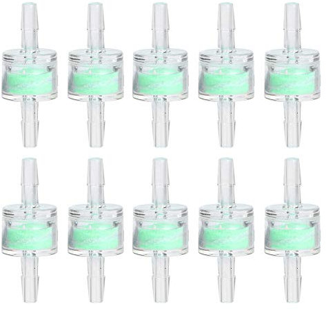 Ldafava Aquarium-Wasserpumpe, Silikonschlauch Filter Wasser Öl Luftfilter, Aquarien, Schlauch Reinigung Filtration Sauerstoff Aquarium Fischteich Zubehör, Reinigungsmittel, grün, ABS, 10 Stück (4MM)