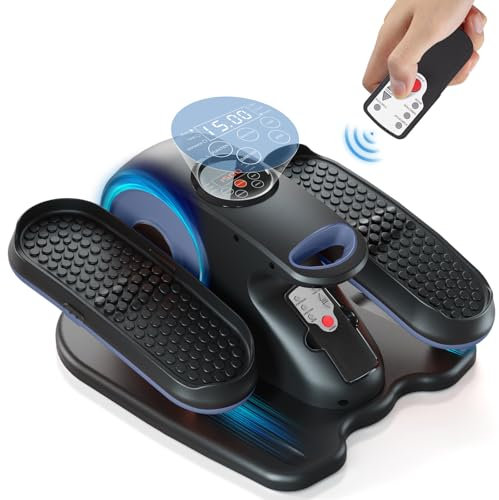 Mini ChaCool Elektrischer Ellipsentrainer mit Festen Fußmassagen, Sitzende Pedal Exerciser zur Beine Erholung, Tragbare Ellipsen-Trainer für Jugendliche und Erwachsene