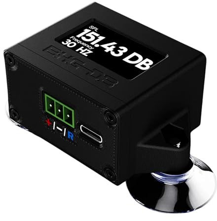 Basshead Garage 9-18v Bass Decibel/SPL Meter with 1.3 OLED Display