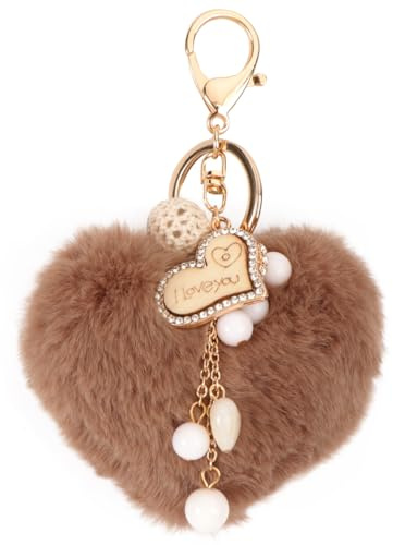 Warmhm Porte-Clés En Forme De Cœur Pendentif De Sac Et Accessoire Pour Clés Bijou De Sac Léger Et Réutilisable Décor Romantique Pour À Main À Dos Cadeau Pour Un Être Cher