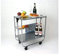 abc HOME Living Servierwagen grau lackiert 70 cm H