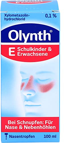 Olynth 0,1% - Abschwellende Schnupfen Lösung für Erwachsene und Schulkinder ab 6 Jahren – 100 ml Nasentropfen