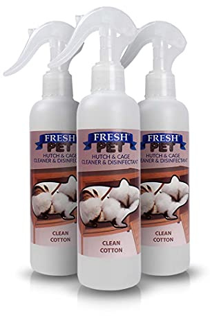 Trade Chemicals 3 x 250ml FRESH PET - Rodent Specialist Disinfectant - Rabbit Hutches and Cages (CLEAN COTTON)