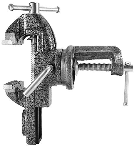 Abrazadera de banco, 50/60 / 70mm Tornillo de banco de hierro fundido Mordaza plana Abrazadera de mesa Tabla Tornillo de mesa Herramienta de sujeción de escritorio pesada con yunque(70mm)