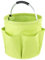Maximex Universal Reinigungs-Caddy XL Grün, 34l Hauptfach mit 6 Taschen für Utensilien & gepolstertem Griff, Wasserabweisend, Faltbar, Für zuhause & unterwegs, Belastbar: 10kg, Polyester, Ø35x35cm