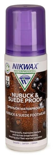 Nikwax Nubuck & Suede Spray-ON WATERPROOFER, Imprägniermittel für Nubuk- und Wildlederschuhe, 125ml (Neutral)