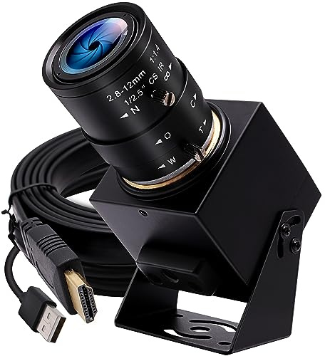 IFWATER Videocamera HDMI 1080P Webcam USB 4K per Live Streaming 30FPS Obiettivo zoom ottico 4X USB HDMI Uscita simultanea Videocamera Close-up PC Camere Plug and Play per Linux Raspberry Pi Jetson