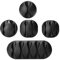 Boulton Cable Holder Clips – Pack of 5 | Cable Tidy Clips for Cables Management | Cord Organiser Clip Silicone Adhesive Wire Holder for Organizing Cables | Sticky Cord Organizer for Organising Wires