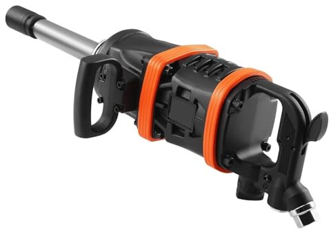 MZZYG Juego De Llaves Llave De Impacto Neumática De 1 Pulgada, Pistola De Impacto Neumática con Salida De Par Inverso, Yunque Extendido De 8 Pulgadas For Reparaciones(Type A)