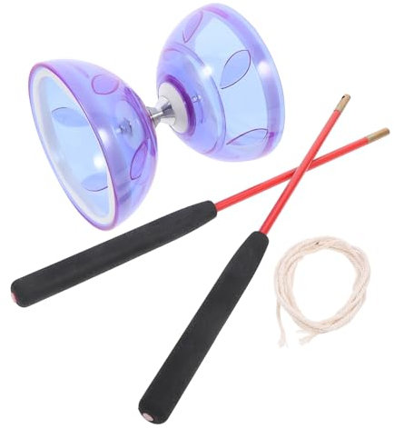 BESPORTBLE 1 Satz Dreilager-Diabolo Diabolo-Spielzeug Kinder jonglieren mit Diabolo Chinesisches Diabolo für Kinder Yoyo Jonglierspielzeug Diabolo- Akrobatik-Jonglage-Show-Requisite TPU