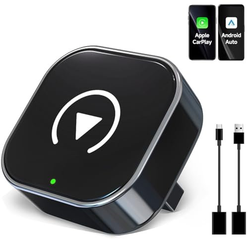 2025 Upgraded Wireless CarPlay Adapter,Effortlessly Convert Wired to Wireless CarPlay,Suitable for cars with carplay,Compatible with iPhone iOS 10+ & Android Auto,Mini&Stable Car Play Wireless Adapter