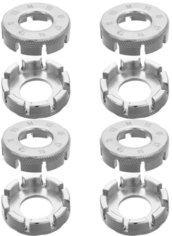 PRETYZOOM Juego de 8 Llaves para Radios de Bicicleta Herramienta para Ajustar Tensión y Centrar Ruedas Acero Resistente Color Plateado Compatible Bicicletas de Montaña y Carretera Kit