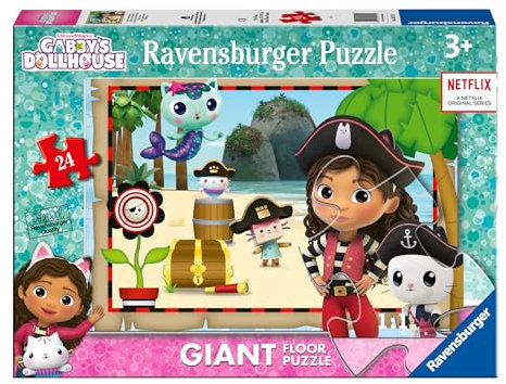 Ravensburger Gabby's Dollhouse 24 Piece Giant Floor Jigsaw Puzzle for Kids Age 3 Years Up - Educational Toddler Toys & Games