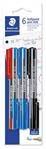 STAEDTLER 430MSBK6D - Pack de 6 bolígrafos