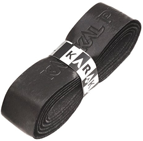 Karakal PU Replacement Grip - Tennis - Squash - Badminton (Black, 4 Grips)