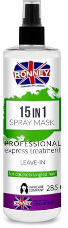 RONNEY 15in1 Leave in Conditioner Spray for Glossy Hair | Hair Detangling Spray & Heat Protector - Moisturise & Nourish | Professional Leave-in Hair Conditioner for Curly Hair - Shine Spray