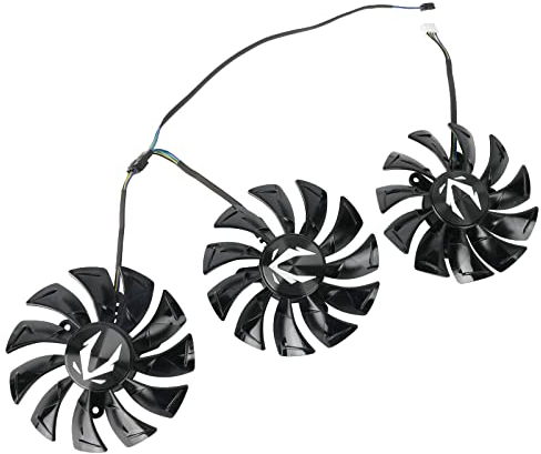 inRobert RTX2080 GPU Fan Replacement for Zotac RTX 2080 Ti AMP Graphics Card Cooling Fan (Full Set)