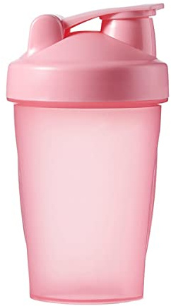Pubiao Protein Shaker Bottle, Shaker for Protein Shakes, Includes Wire Mixing Ball, BPA Free, Transparent Colour, 400 ml