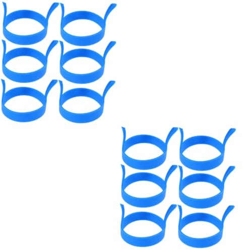 FUNOMOCYA 2 Set Stampo Fritti Padella Silicone Stampo Fritto Estensibile Facile Da Usare 6 Pz*2