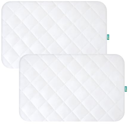 Pack and Play Sheets Fitted 2 Waterproof Mattress Protector Pad Cover
