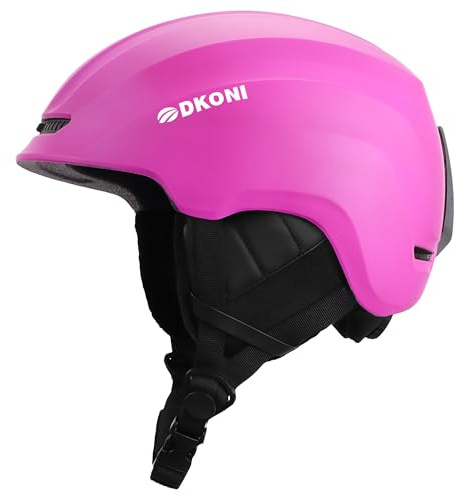 DKONI Ski Helmet, Snowboard Helmet for Men & Women, Two-Stage Adjustable Ventilation System, Snow Sports Helmet for Adults, Youth & Big Kids (Purple, Large: 22.5-24.5 inch (58-62cm))