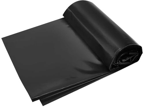 2x3m 3x4m 4x6m 5x8m dammfoder, 5 mil underliggande dammfoder för utomhusdammar, HDPE Koi fiskdammliner flexibelt membran för trädgård, vattenfall, bäck, fontäner, vattenlandskap(4x5m)