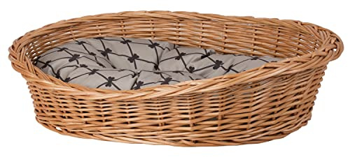 Hundkorg av vide i naturfärg, djurkorg, kattkorg (beige, 90 x 70 H27)
