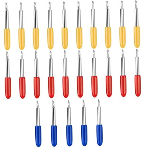 CONGARTENO 25 Pezzi Lettere Accessori per Cutter plotter taglio ricambio macchina per il taglio intaglio lama del plotter lama per lettere coltello incisione Colore Casuale