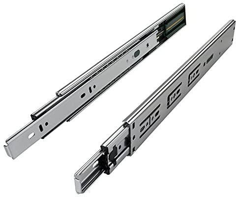 1 par (2 piezas) Guía para cajón de extracción total y SoftClosing Alto 45 mm/L 400 mm Carril de cajón